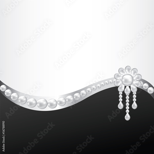 pearl brooch decoration