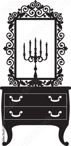 candlestick and mirrow