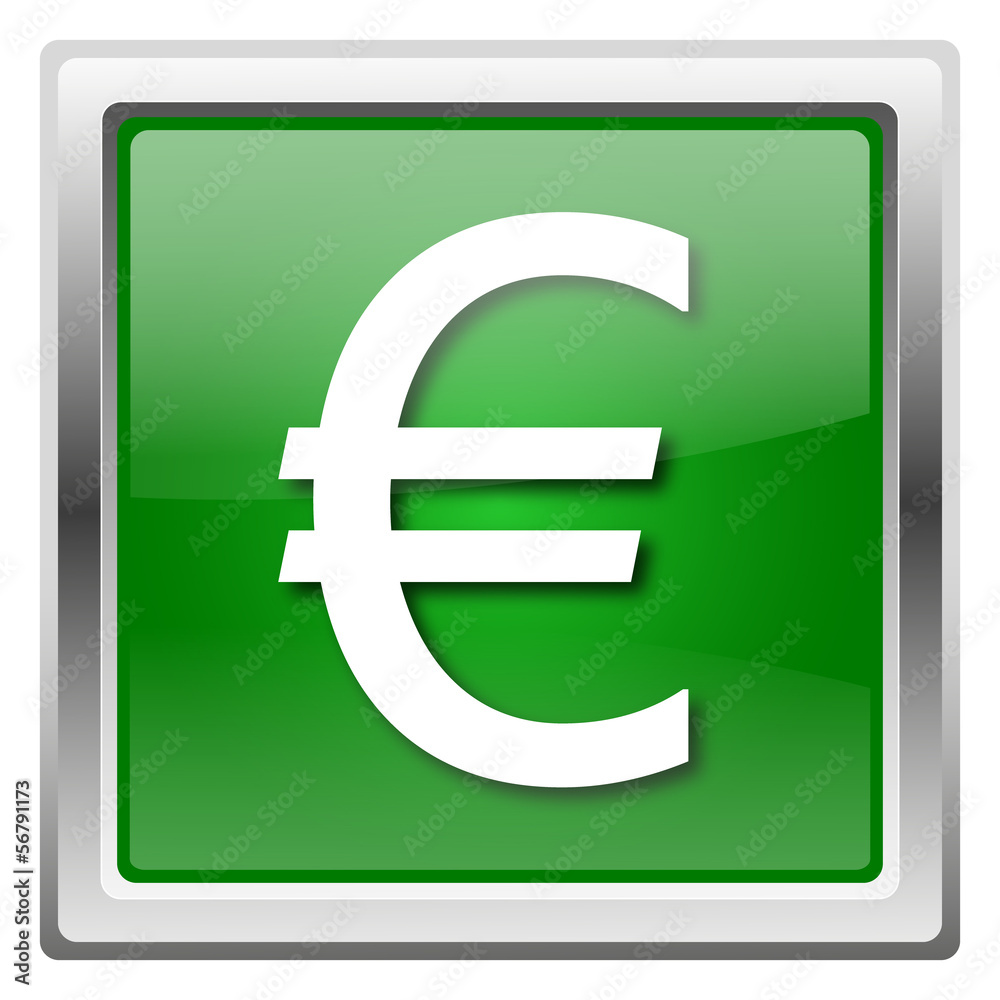 Obraz premium Euro icon
