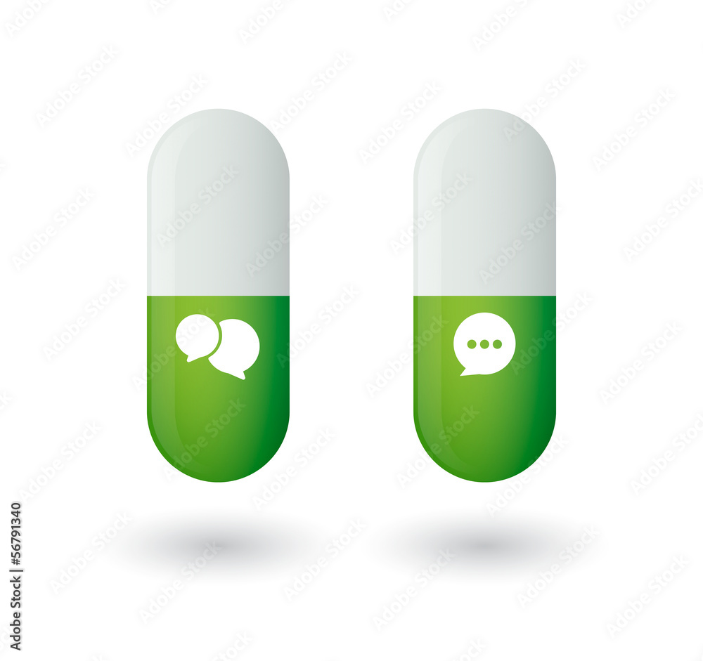 Pills with icons Pills with icons