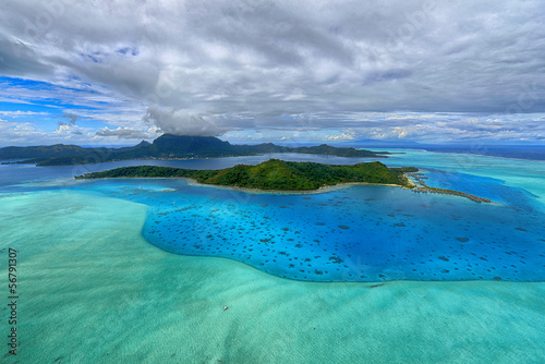 Aerial view on Bora Bora