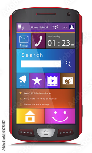 Mobile Phone with Metro Interface