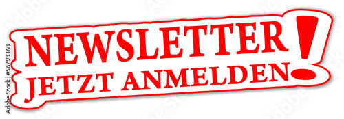 Newsletter Sticker rot  #131002-svg03