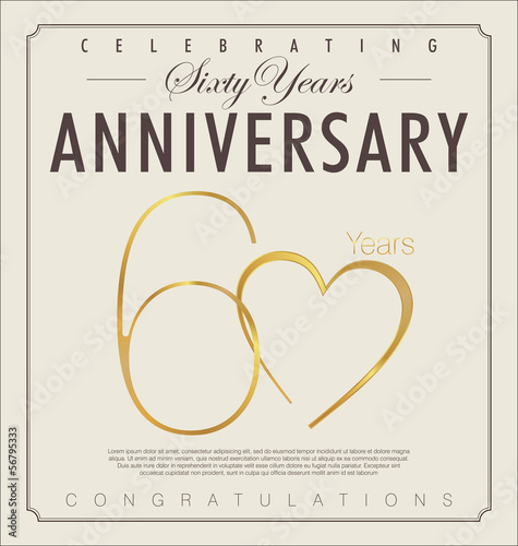 60 years anniversary background