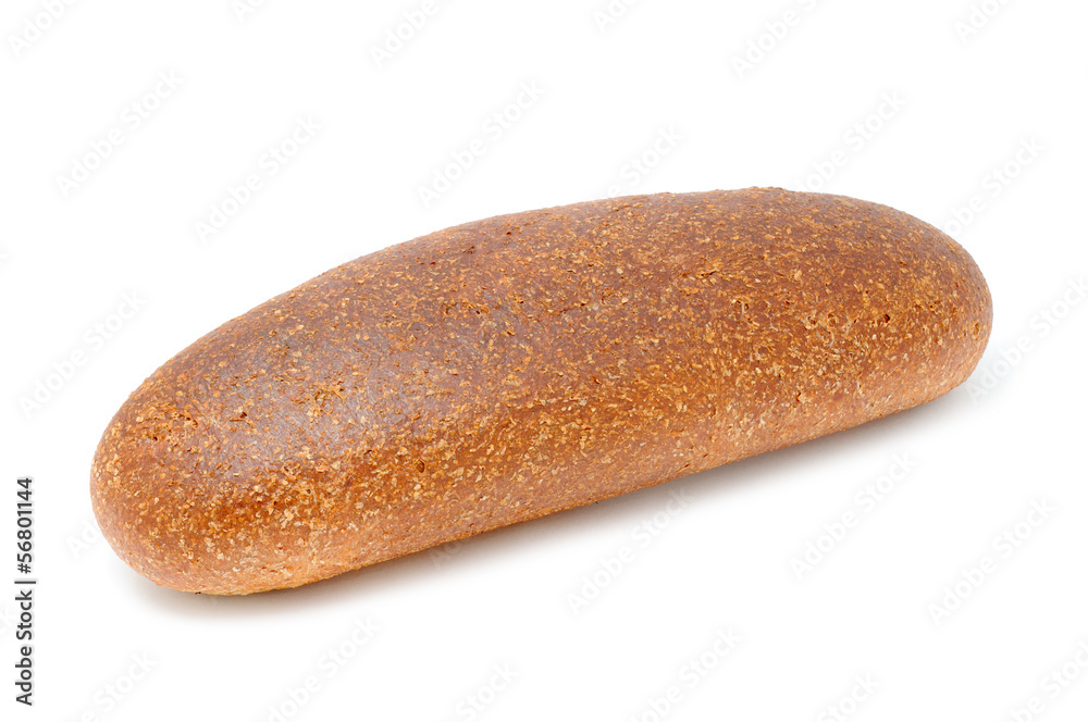 Whole-Wheat Bread Isolated on White Background Whole-Wheat Bread Isolated on White Background