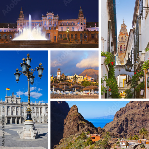 Collage of Spain images