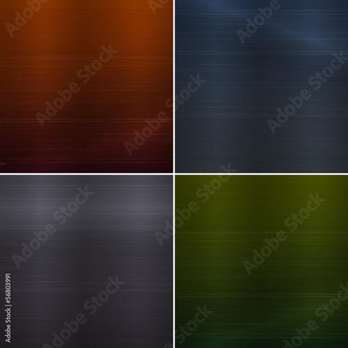Set of metal background textures