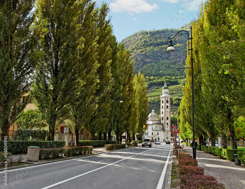 On the Tirano street.