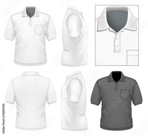 Men's polo-shirt design template