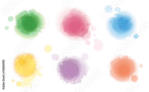 Set of Watercolor Spots