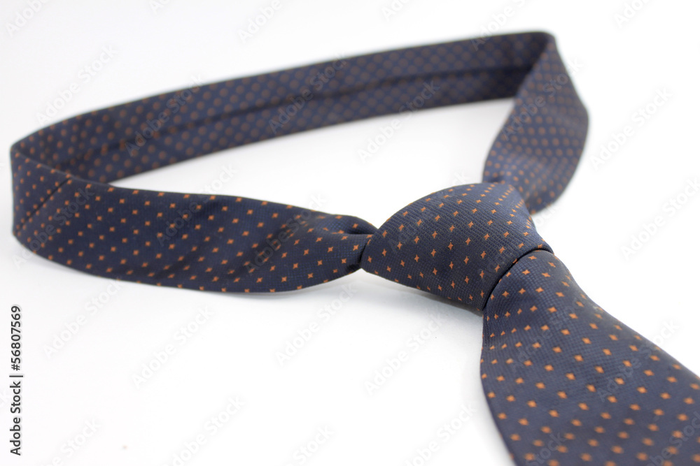 Neck tie over white background