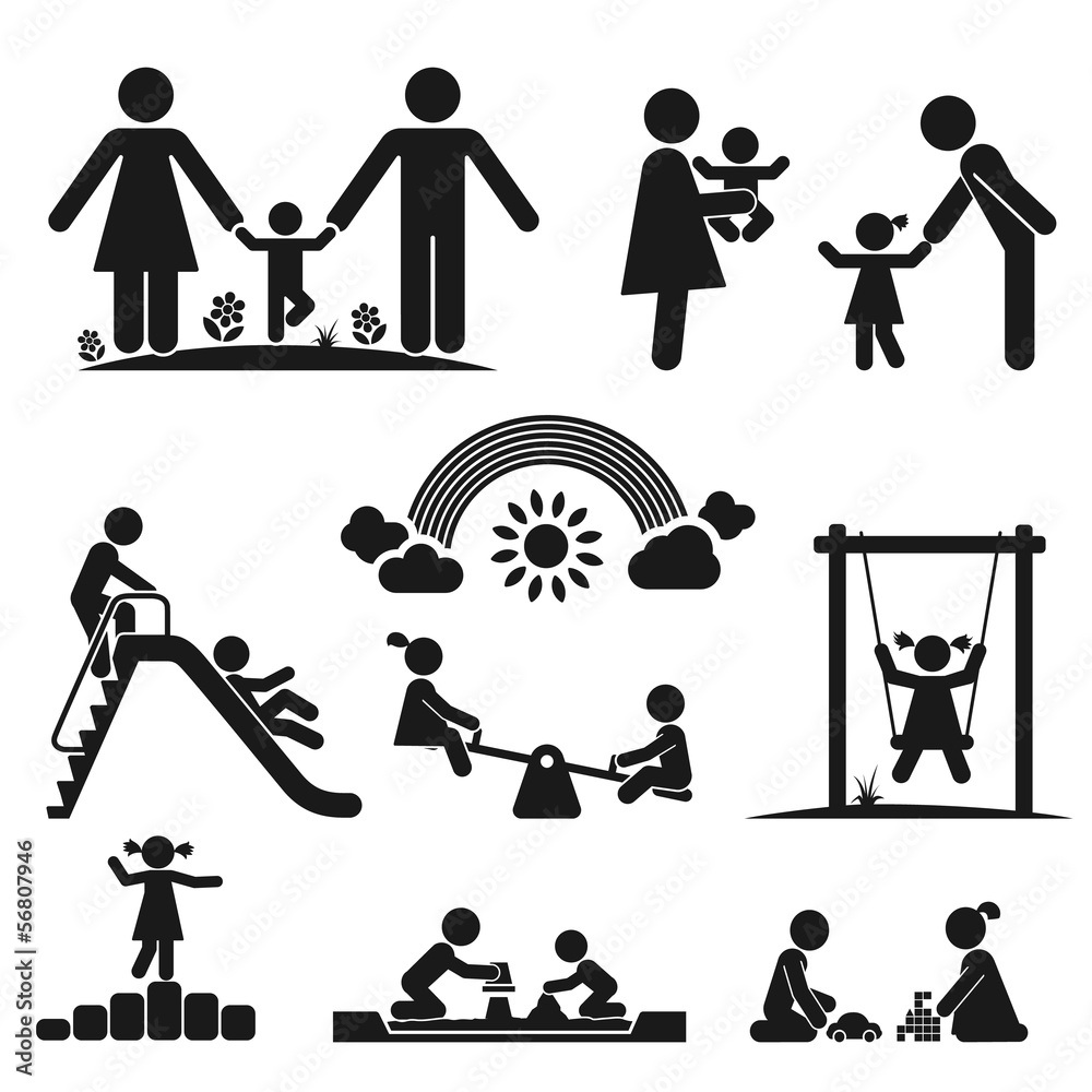 Naklejka premium CHILDHOOD