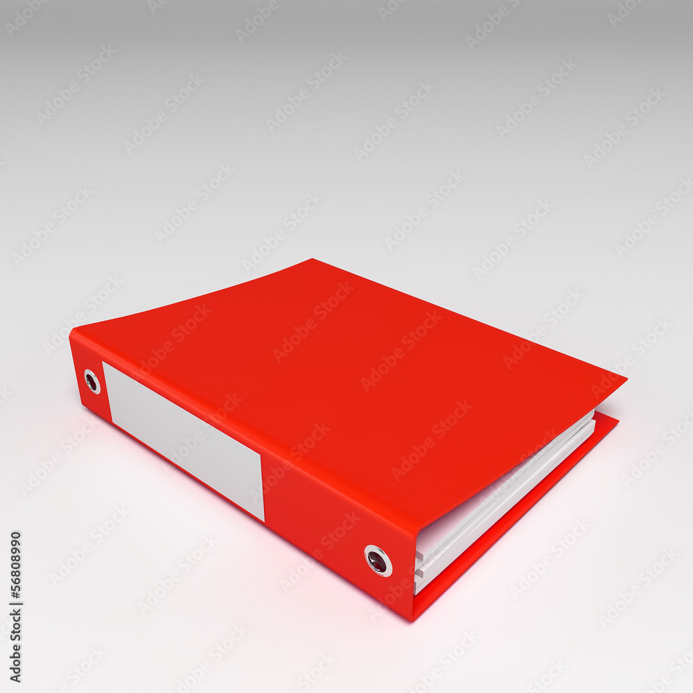 3d illustration of documents folder 3d illustration of documents folder