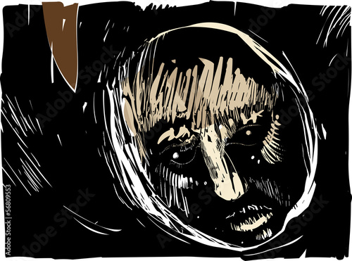 man face artistic drawing illustration