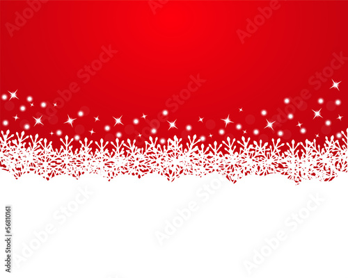 Merry Christmas background with snowflakes