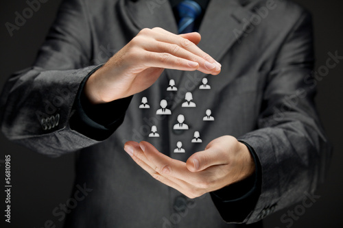 Fotografie Customer insurance, care concept