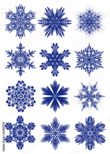Komplexe Schneeflocken Bausatz