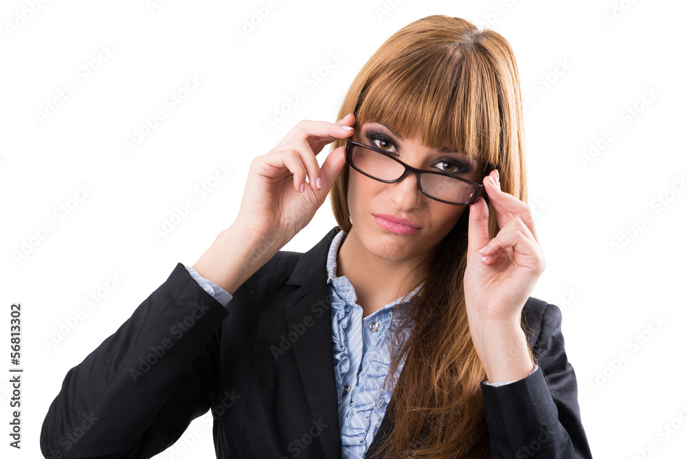 stressed and depressed young atractive businesswoman stressed and depressed young atractive businesswoman