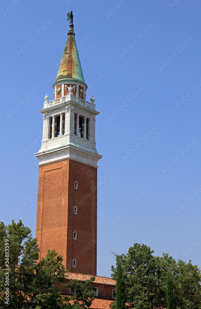 historic Bell Tower of the Church of San Giorgio in Venice in It