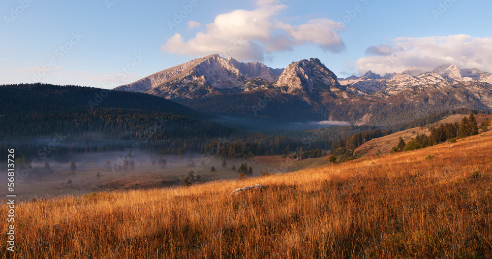 Panoramic landscape. Durmitor National Park - Montenegro 4