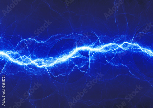 Valokuvatapetti blue fantasy lightning