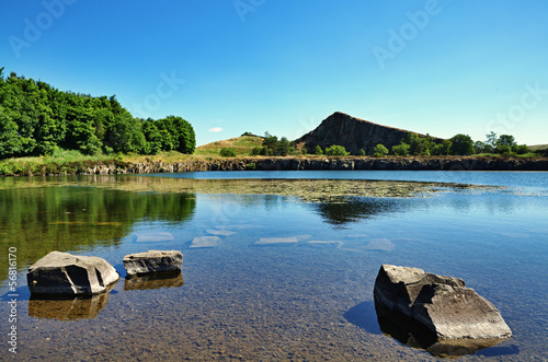 View of Cawfields Quarry, Hadrians Wall photo