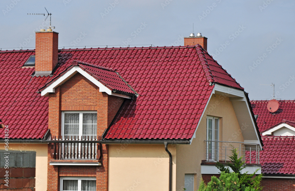 House roof, new roofing