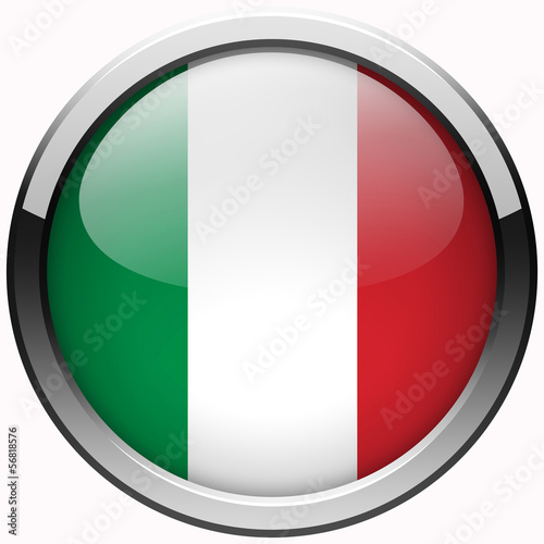 italy national flag gel metal button