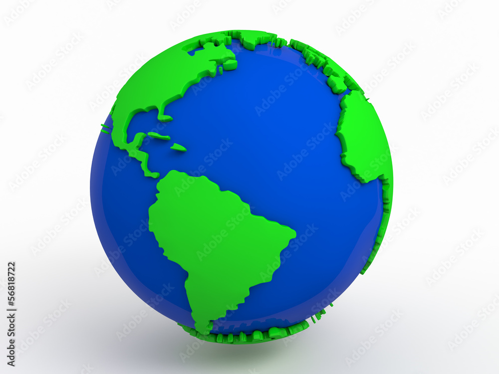 Fototapeta premium cartoon earth