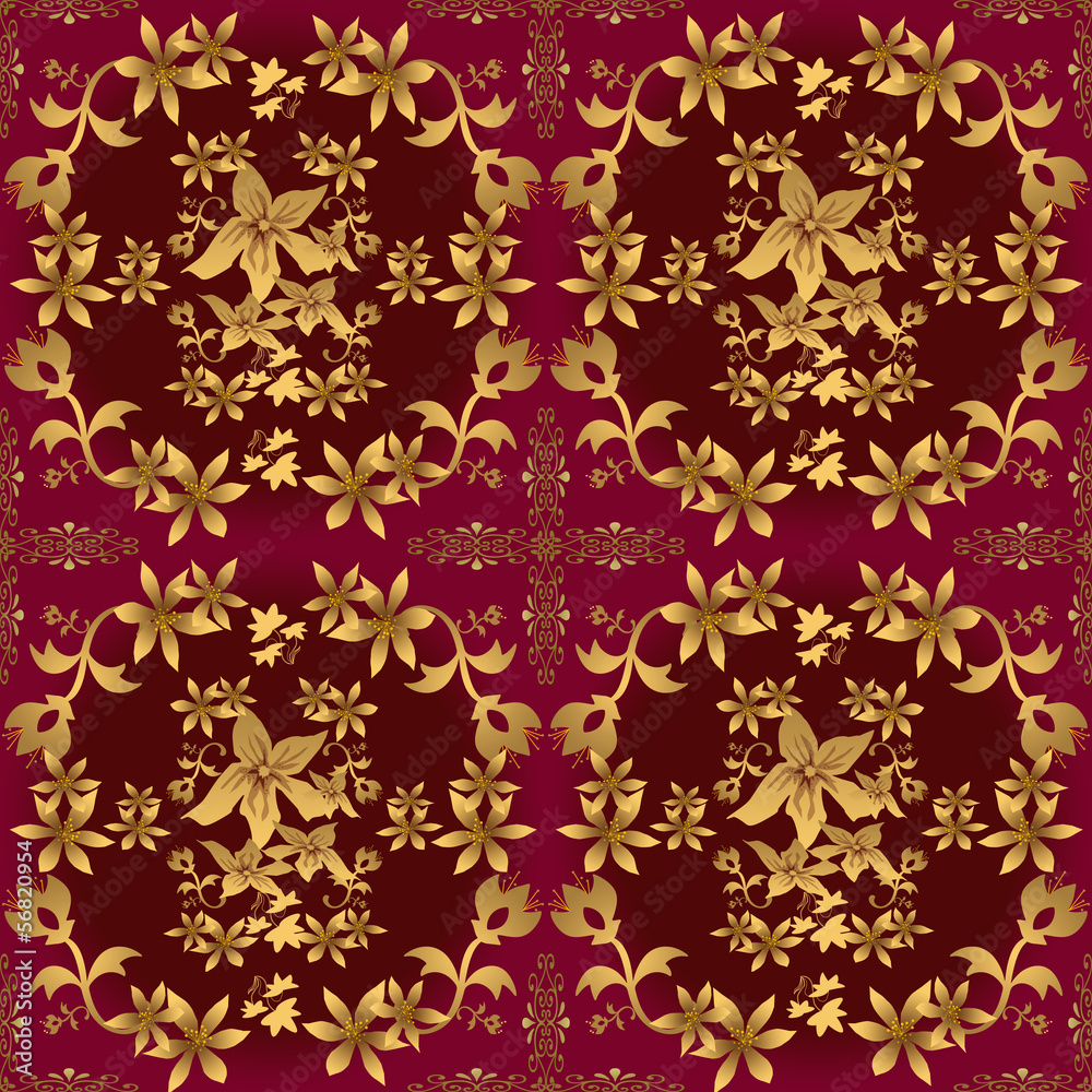 Seamless abstract floral pattern Seamless abstract floral pattern