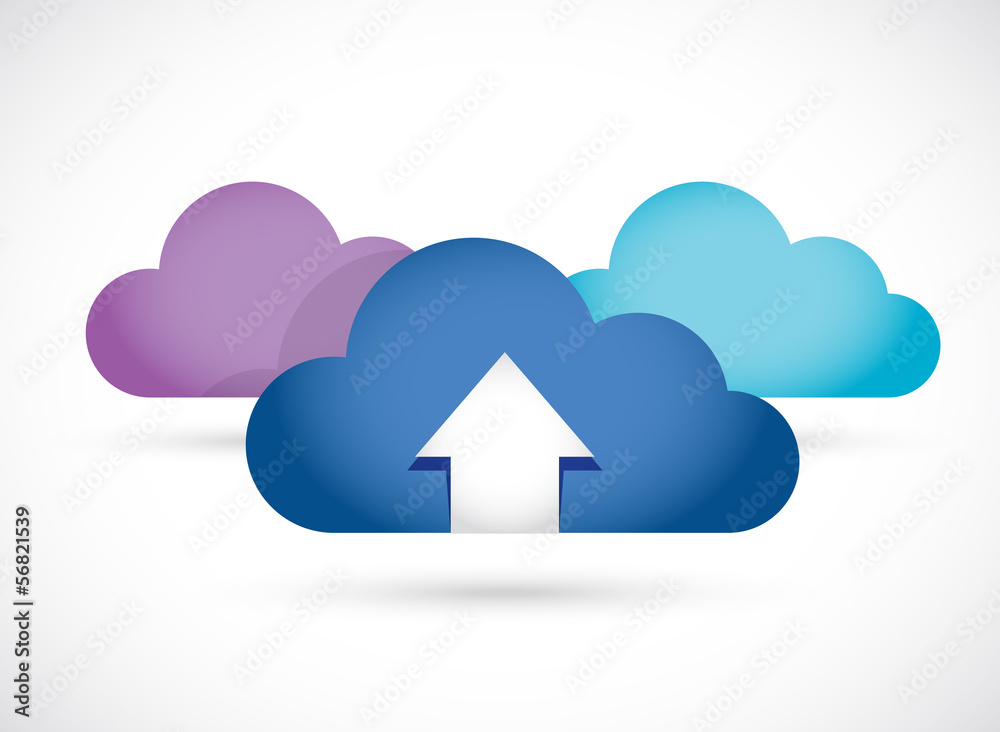 cloud computing up arrow illustration design cloud computing up arrow illustration design