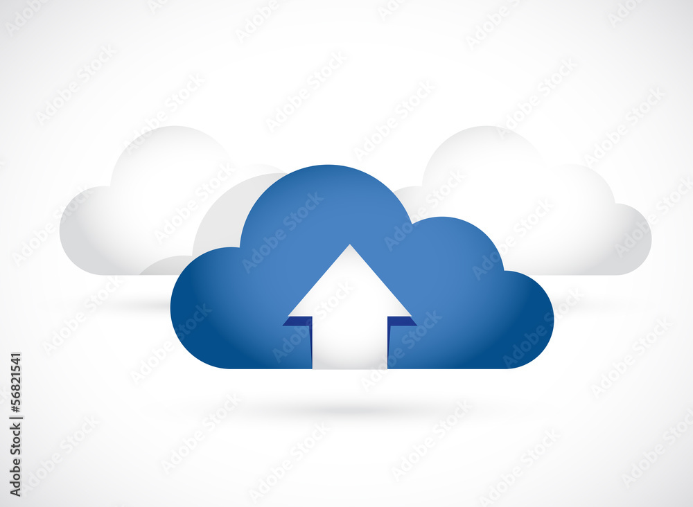 cloud computing up arrow illustration design cloud computing up arrow illustration design