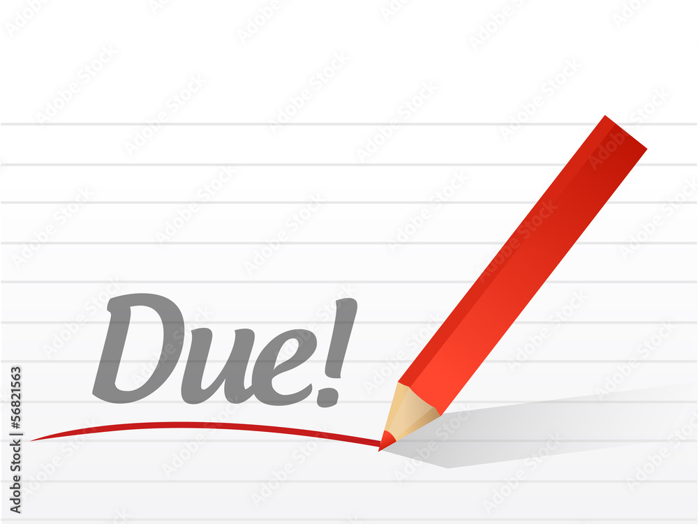 due message written due message written
