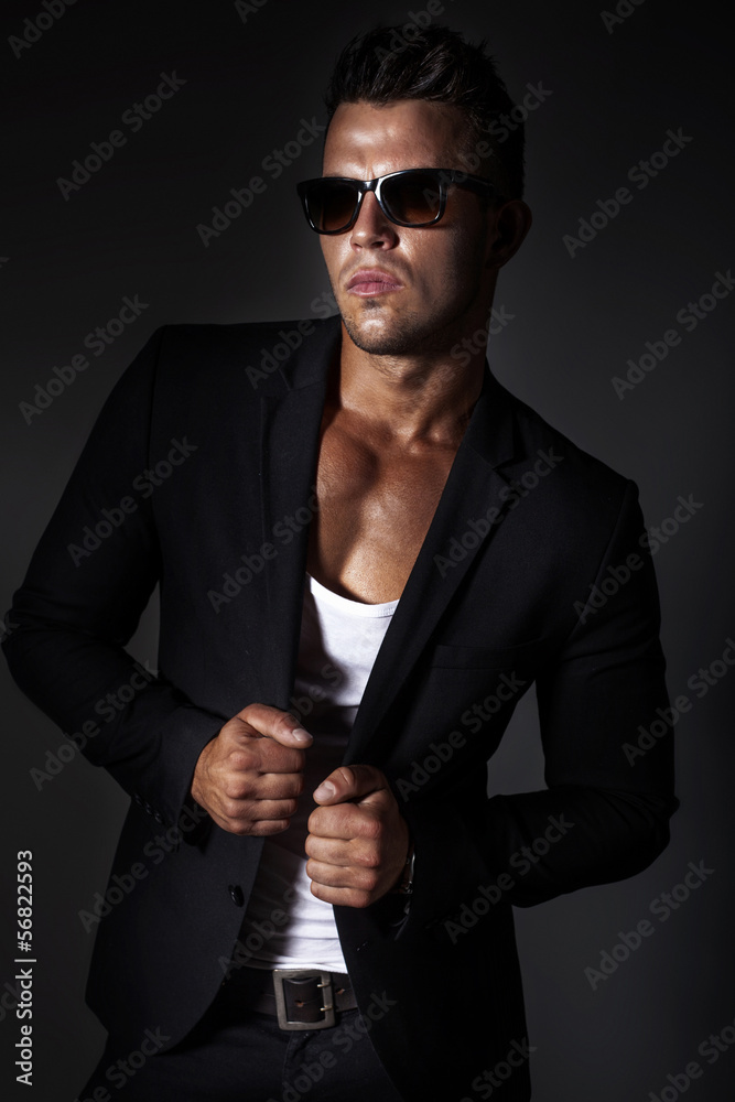 Portrait of handsome man.