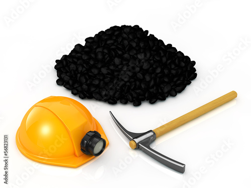 Mining equipment and coal