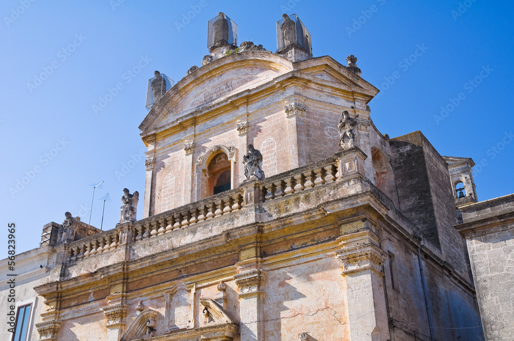 Church of Madonna del Carmine. Manduria. Puglia. Italy.