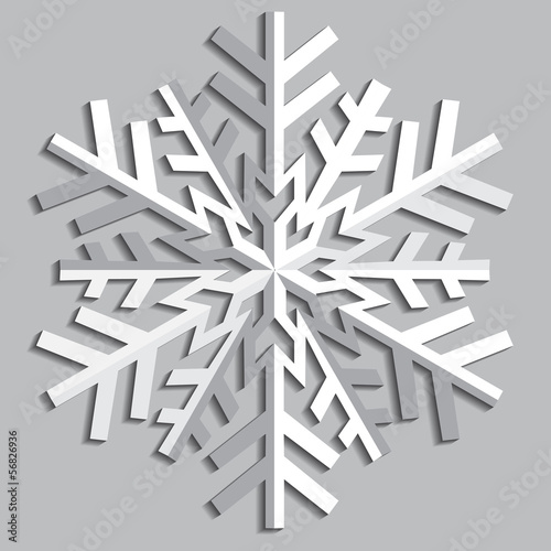 Decorative abstract snowflake.