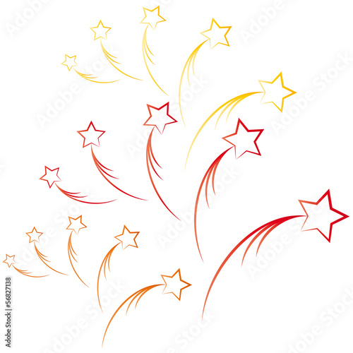 Sternschnuppe - Weihnachtsstern - Feuerwerk