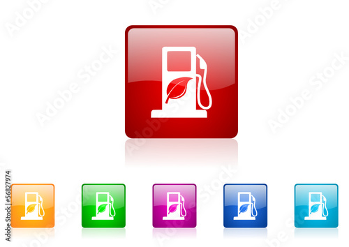 biofuel icon set