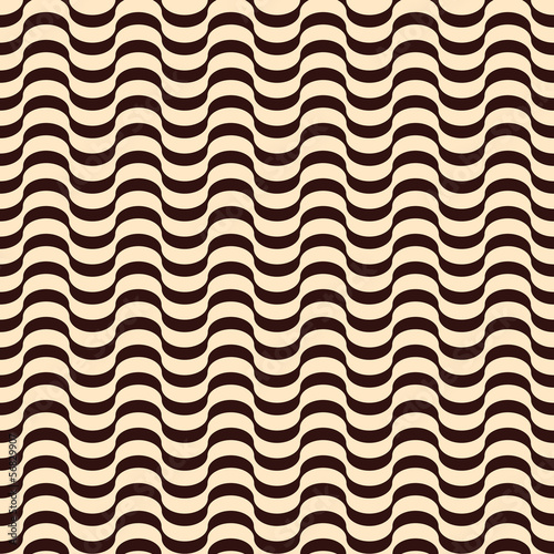 Seamless inlay of wavy lines. The illusion of movement
