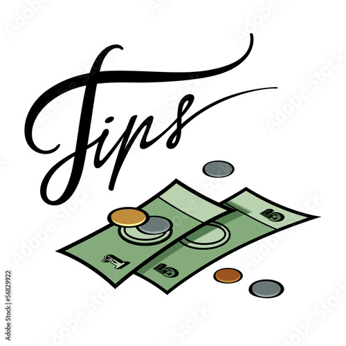 Tips money cash coin hotel resort service