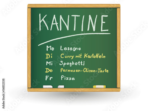 Schreibtafel - Kantine