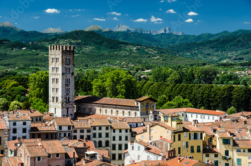 Obraz na plátně View Over Lucca