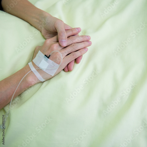 patient's hand