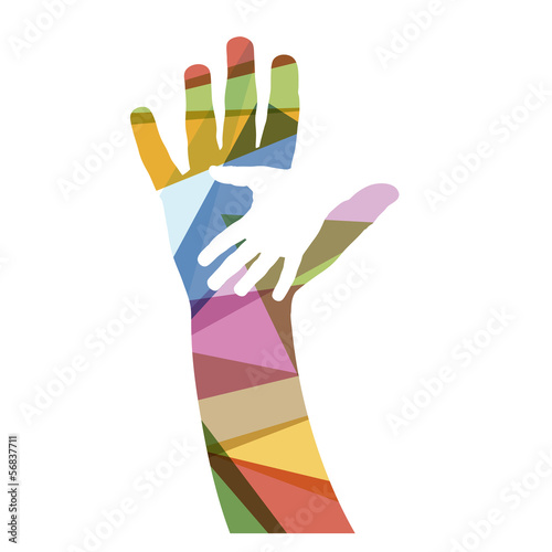 Vector creative hand