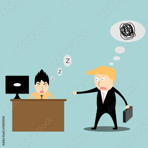 business man deadbeat job