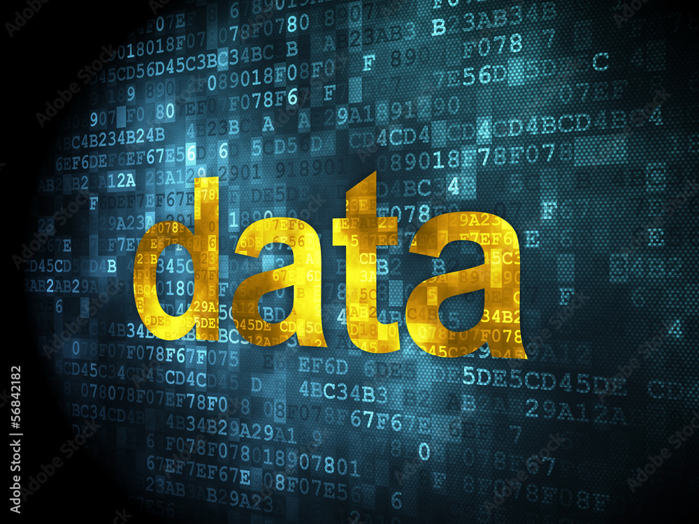 Obraz premium Data concept: Data on digital background