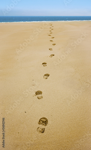 Fußspur zum Meer
