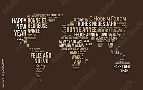 Obraz Kartkę z życzeniami szczęśliwego nowego roku 1