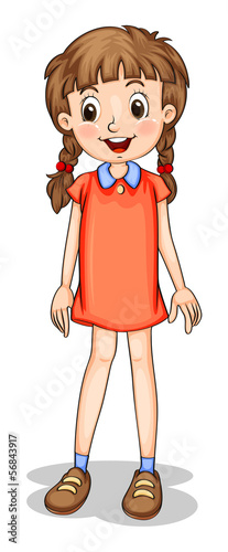 A smiling young girl